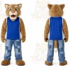 Brown Wildcat Mascot Costume for School Events