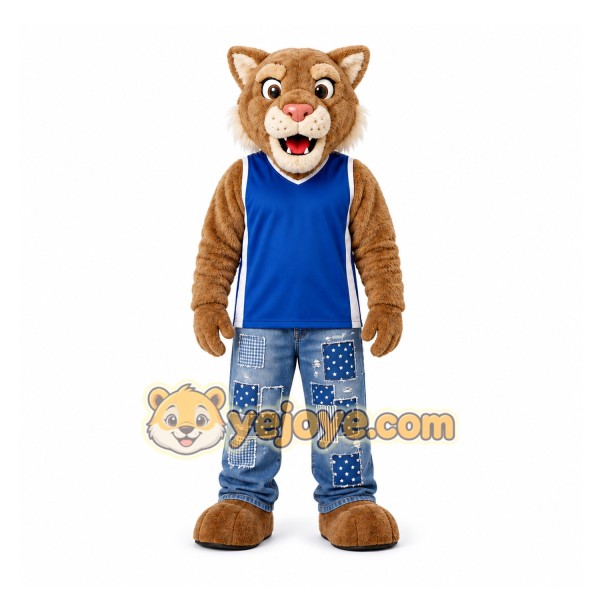 Brown Wildcat Mascot Costume for School Events Brown Wildcat Mascot Costume for School Events