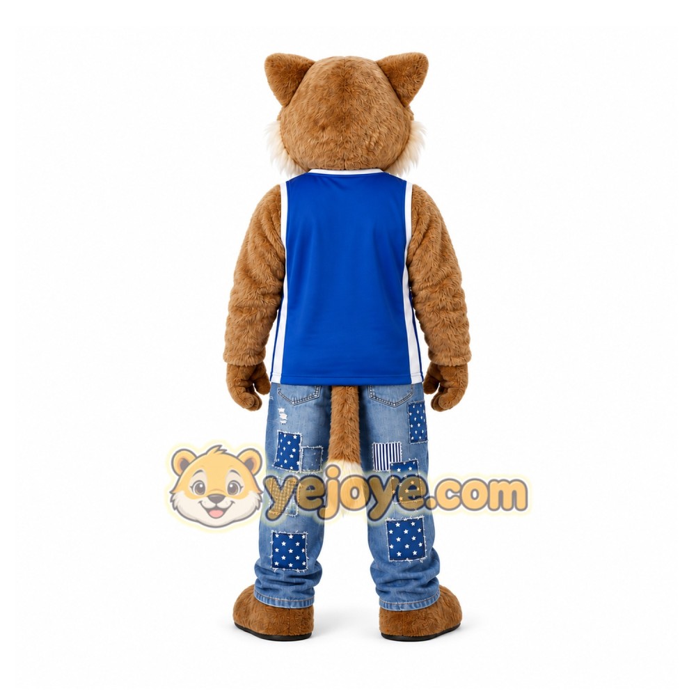 Brown Wildcat Mascot Costume for School Events Brown Wildcat Mascot Costume for School Events