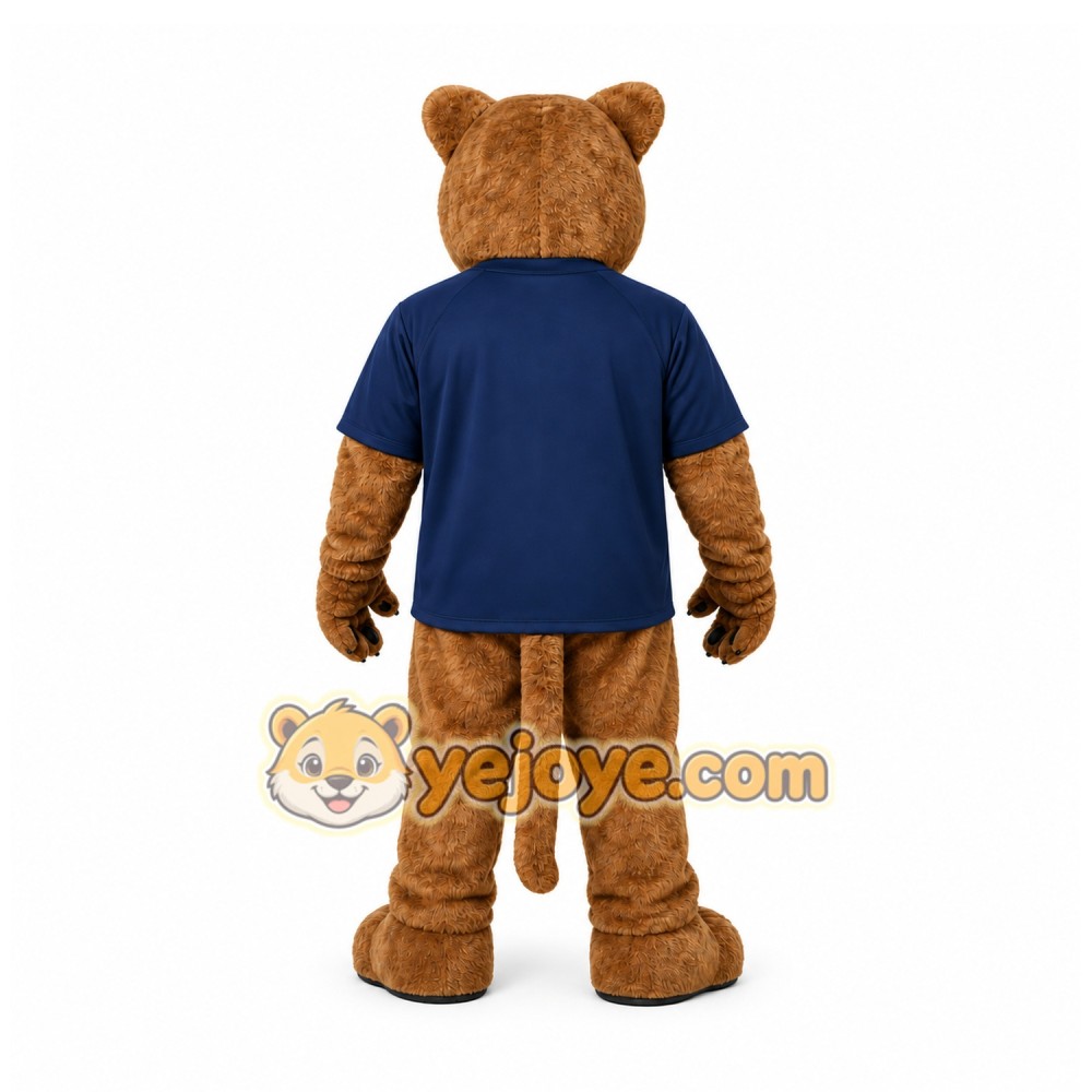Brown Cougar Mascot Costume for School Events Brown Cougar Mascot Costume for School Events