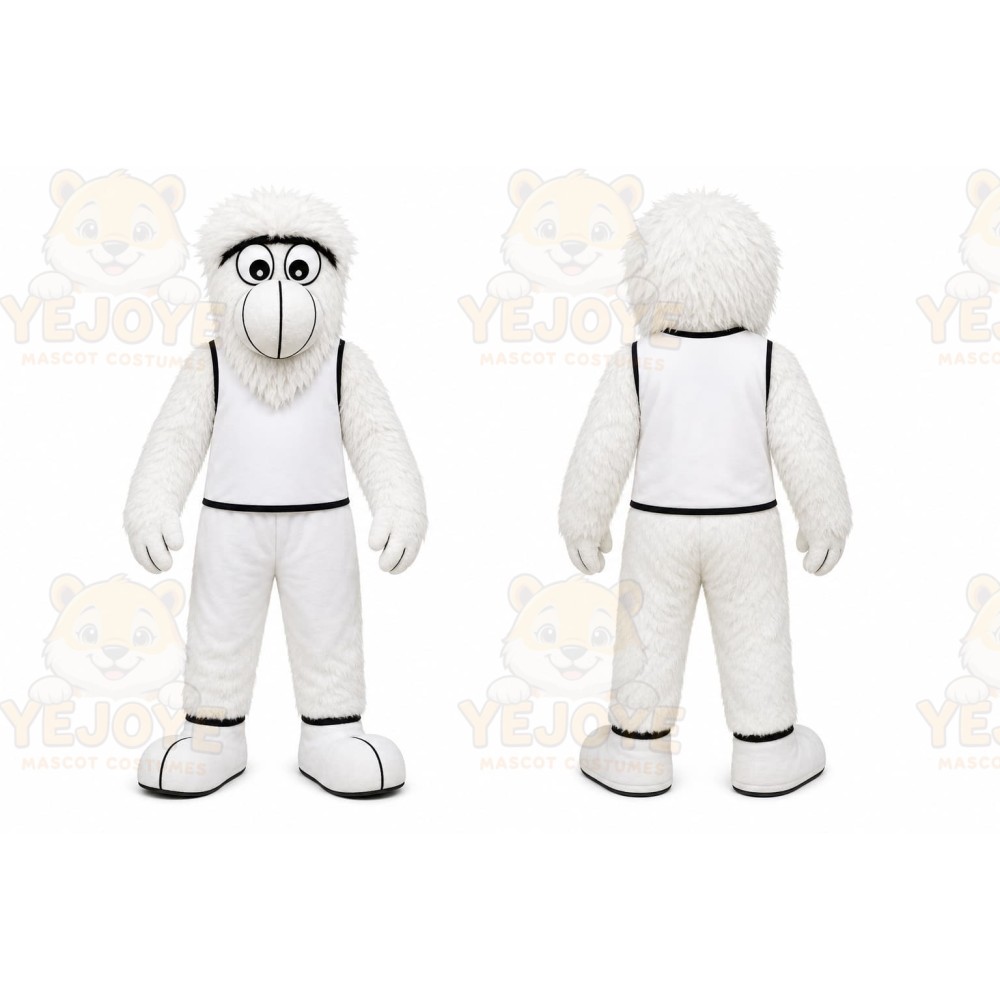 White Yeti Mascot Costume for Events and Promotions