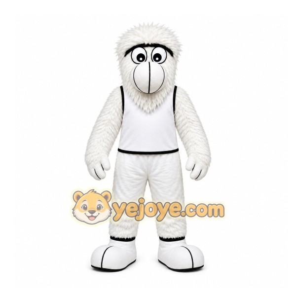 White Yeti Mascot Costume for Events and Promotions White Yeti Mascot Costume for Events and Promotions