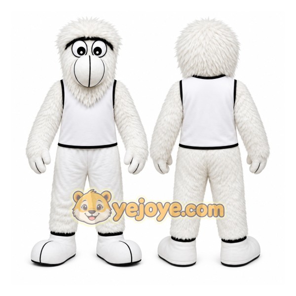 White Yeti Mascot Costume for Events and Promotions