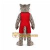 Gray Bobcat Mascot Costume for School Events