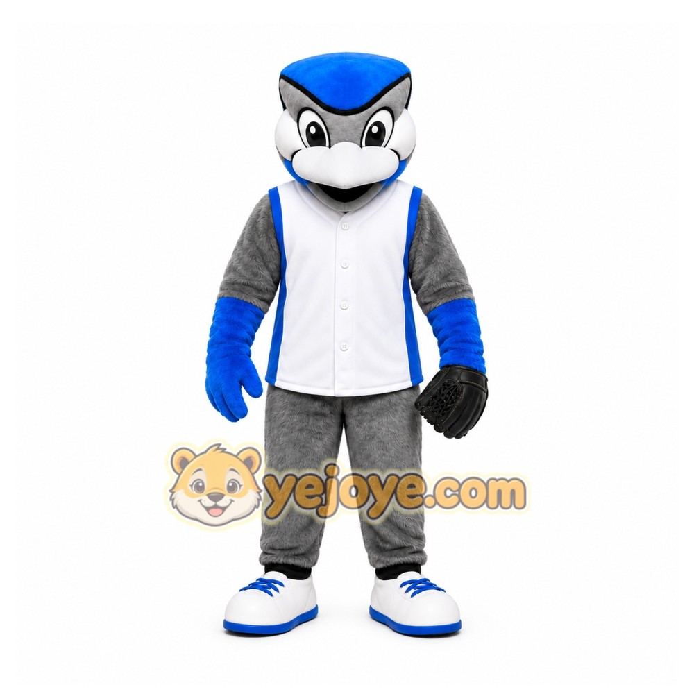 Gray Bird Mascot Costume for Sports Events Gray Bird Mascot Costume for Sports Events