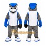 Gray Bird Mascot Costume for Sports Events