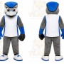 Gray Bird Mascot Costume for Sports Events