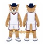 Brown Wildcat With Hat Mascot Costume for Sports Events