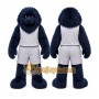 Black Dog Mascot Costume for Sports Events