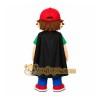 Green Boy With Cap And Cape Mascot Costume for Events and Promotions Green Boy With Cap And Cape Mascot Costume for Events and Promotions