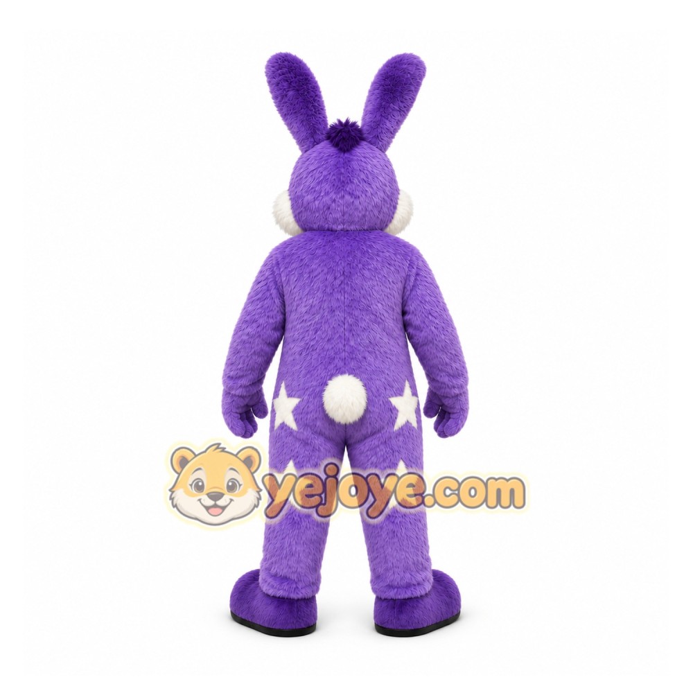 Purple Rabbit Mascot Costume for Children's Events Purple Rabbit Mascot Costume for Children's Events