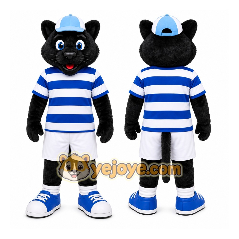 Black Cat Mascot Costume for Sports Events Black Cat Mascot Costume for Sports Events