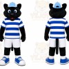 Black Cat Mascot Costume for Sports Events