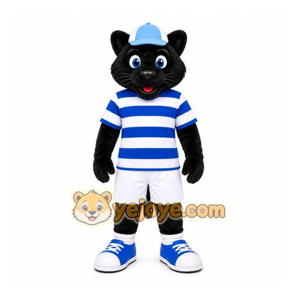 Black Cat Mascot Costume for Sports Events