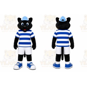 Black Cat Mascot Costume for Sports Events