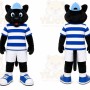 Black Cat Mascot Costume for Sports Events