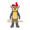 Gray Antlered Animal Mascot Costume for Events and Promotions