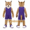Brown Bobcat Mascot Costume for Sports Events Brown Bobcat Mascot Costume for Sports Events