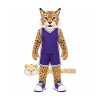 Brown Bobcat Mascot Costume for Sports Events Brown Bobcat Mascot Costume for Sports Events