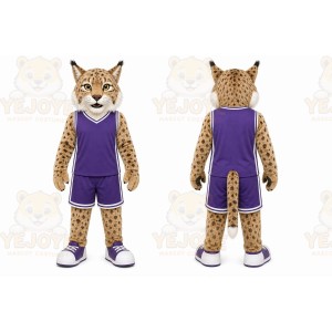 Brown Bobcat Mascot Costume for Sports Events