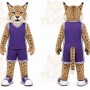Brown Bobcat Mascot Costume for Sports Events