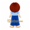 Blue Girl With Long Hair Mascot Costume for Children's Events