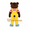 Yellow Bear In Overalls Mascot Costume for Children's Events Yellow Bear In Overalls Mascot Costume for Children's Events