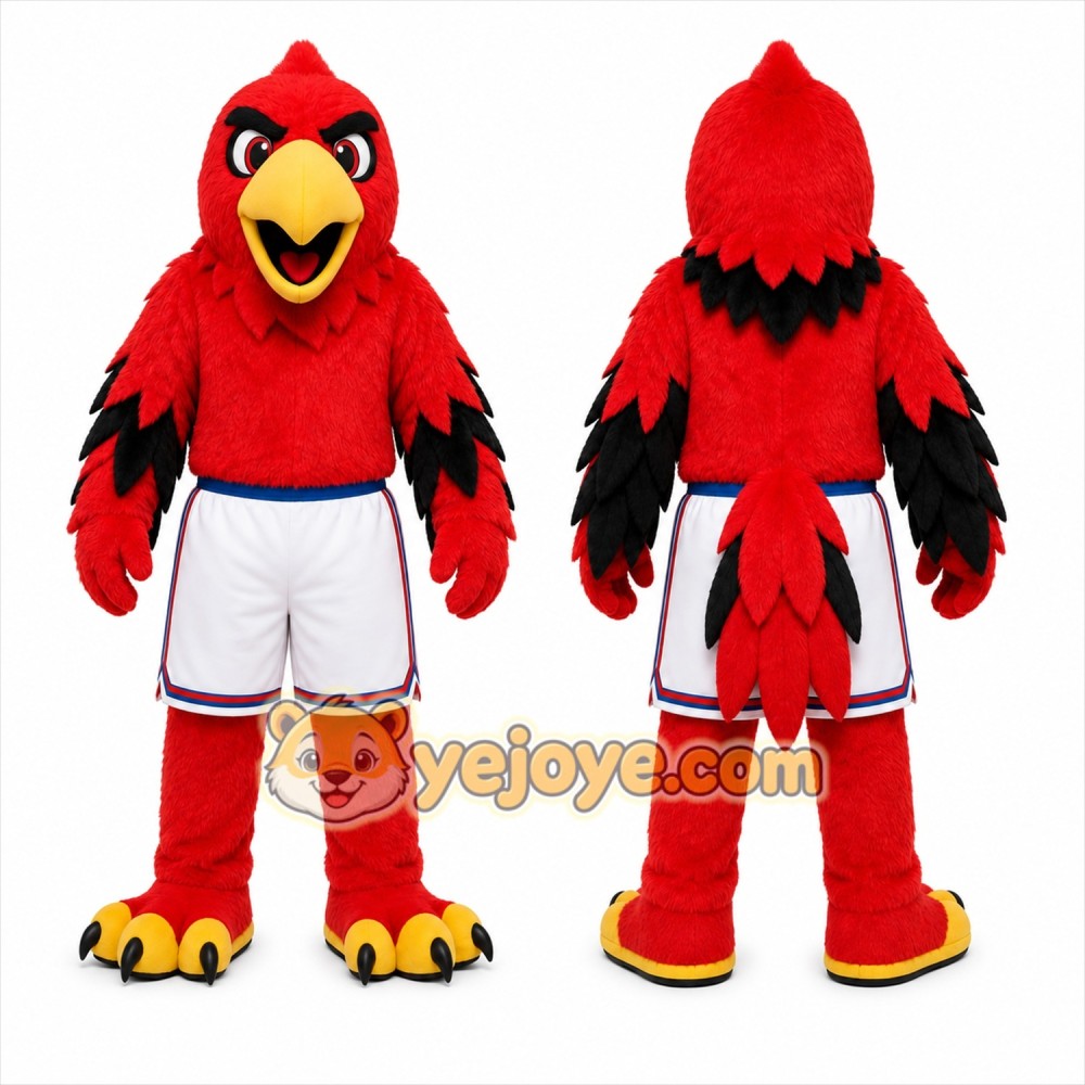 Red Bird Mascot Costume for Sports Events Red Bird Mascot Costume for Sports Events