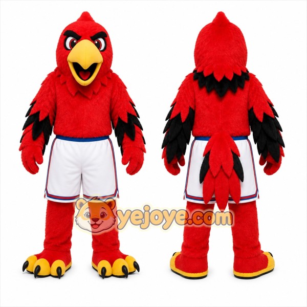 Red Bird Mascot Costume for Sports Events