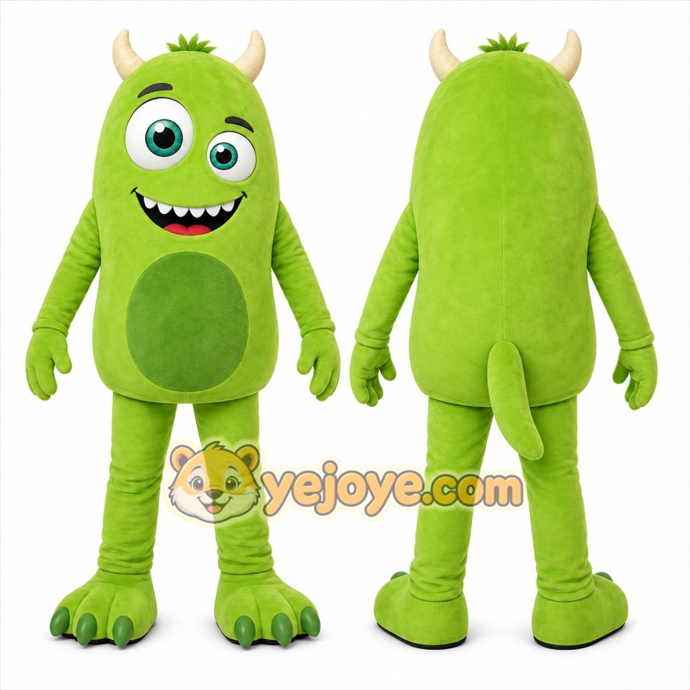 Green Monster Mascot Costume for Children's Events Green Monster Mascot Costume for Children's Events