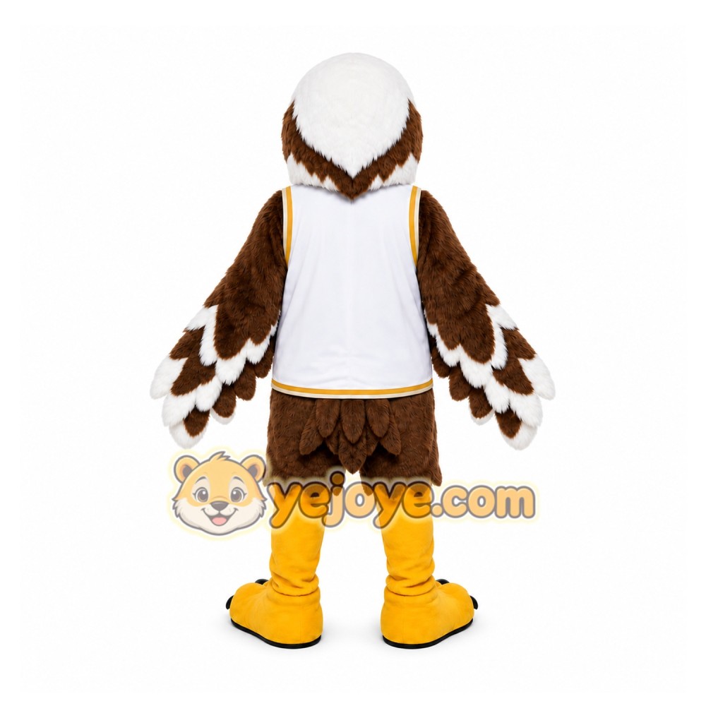 Brown Bird Mascot Costume for Sports Events