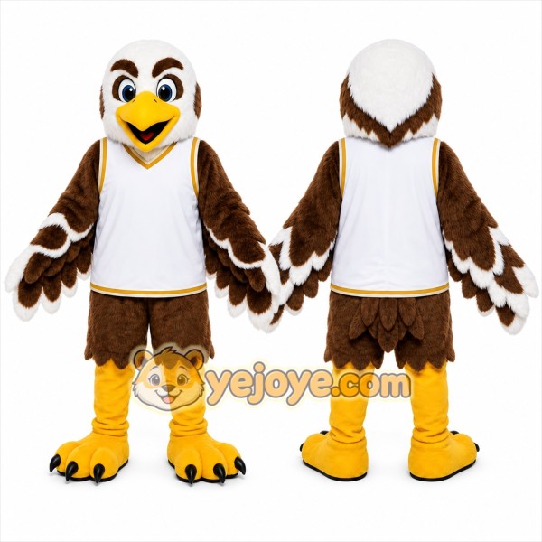 Brown Bird Mascot Costume for Sports Events