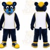 Blue Big Cat Mascot Costume for Sports Events