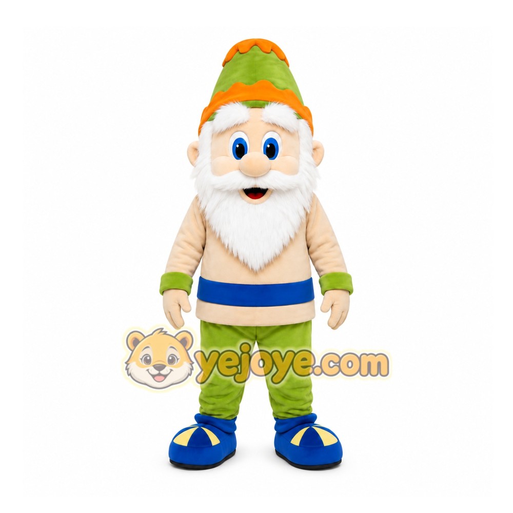 Green Gnome Mascot Costume for Holiday Events