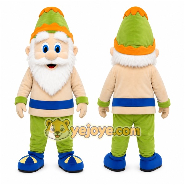 Green Gnome Mascot Costume for Holiday Events