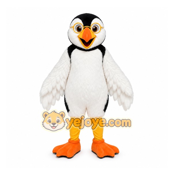 White Penguin Mascot Costume for Events and Promotions