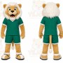Tan Lion Mascot Costume for Sports Events