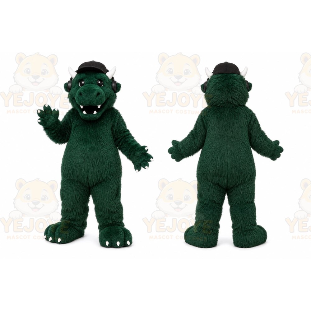 Green Dragon Mascot Costume for Events and Promotions