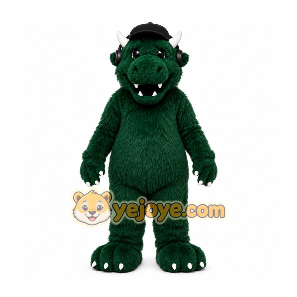 Green Dragon Mascot Costume for Events and Promotions