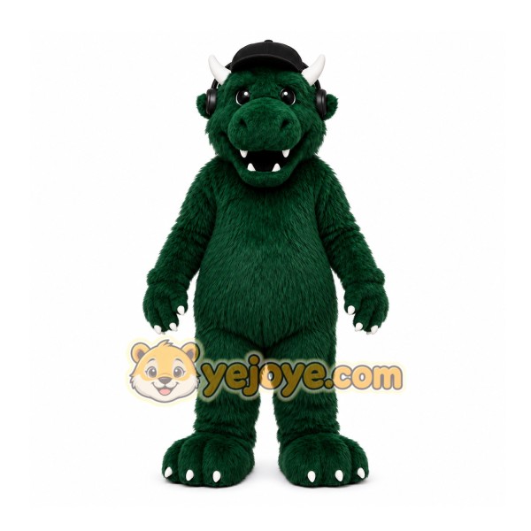 Green Dragon Mascot Costume for Events and Promotions Green Dragon Mascot Costume for Events and Promotions