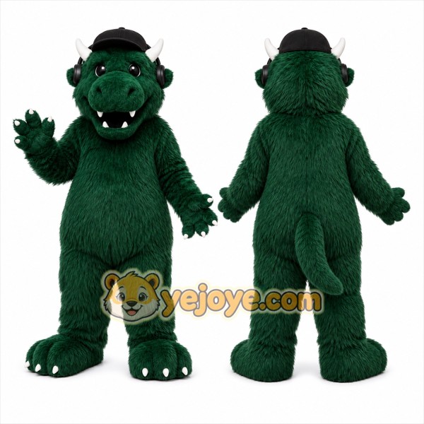 Green Dragon Mascot Costume for Events and Promotions