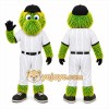Green Furry Creature Mascot Costume for Sports Events