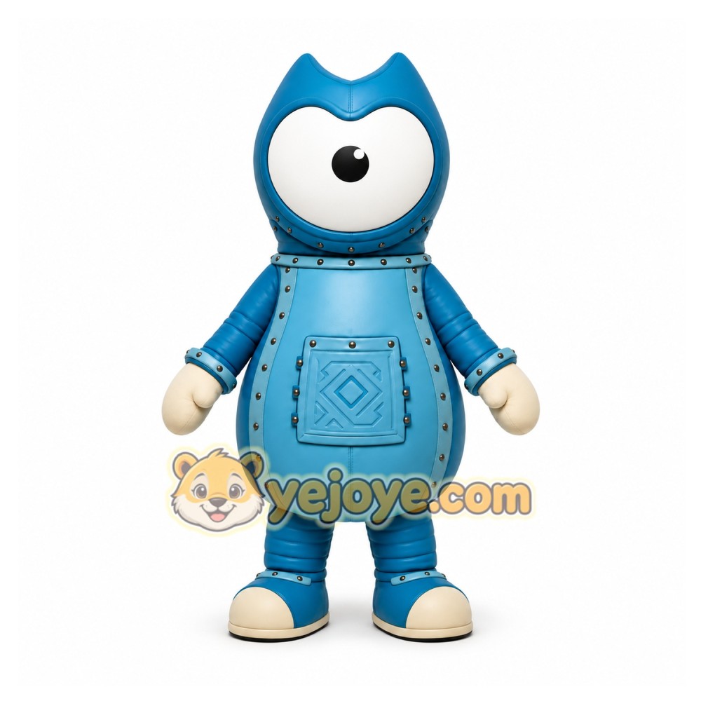 Blue Robot Mascot Costume for Events and Promotions