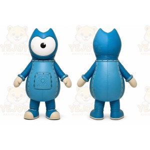 Blue Robot Mascot Costume for Events and Promotions