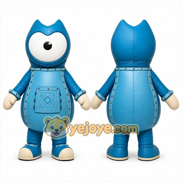 Blue Robot Mascot Costume for Events and Promotions