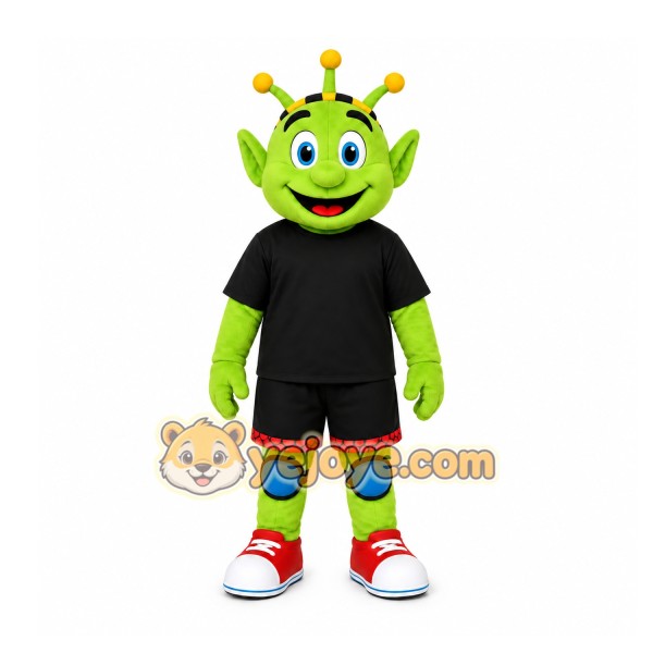 Green Alien Mascot Costume for Children's Events Green Alien Mascot Costume for Children's Events