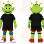 Green Alien Mascot Costume for Children's Events