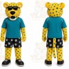 Yellow Cheetah Mascot Costume for Sports Events