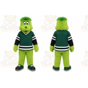Green Monster Mascot Costume for Sports Events
