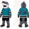 Gray Shark Mascot Costume for Sports Events